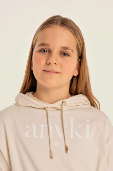 Anyki Hoodie Beige Storlek 122-128 cm i gruppen Kläder & Accessoarer  / Träningskläder hos Familjekortet Sverige AB (10258_125-HDE-122-BE)