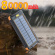 Vattentät Powerbank 80000mAh med solceller, ficklampa & kompass - Orange
