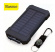 Solar Power Bank 50000mAh Vattentät Solcellsladdare 2 USB-portar Extern laddare Powerbank för Xiaomi Iphone med LED-ljus - Grön